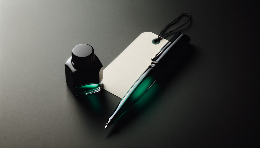 blank tag along with a pen