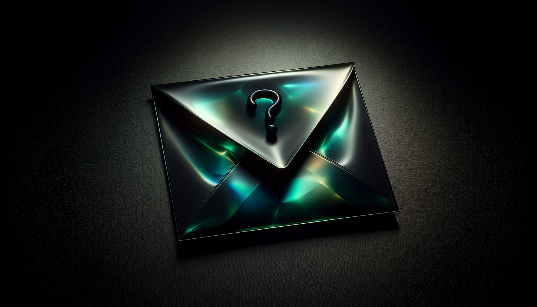 Envelope with a question mark
