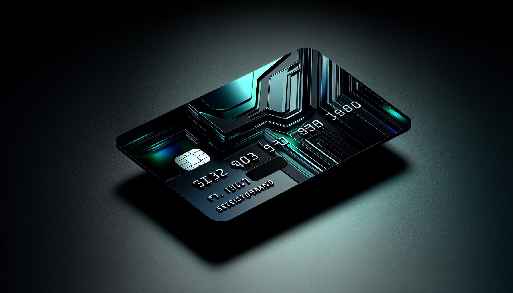 Futuristic debit card