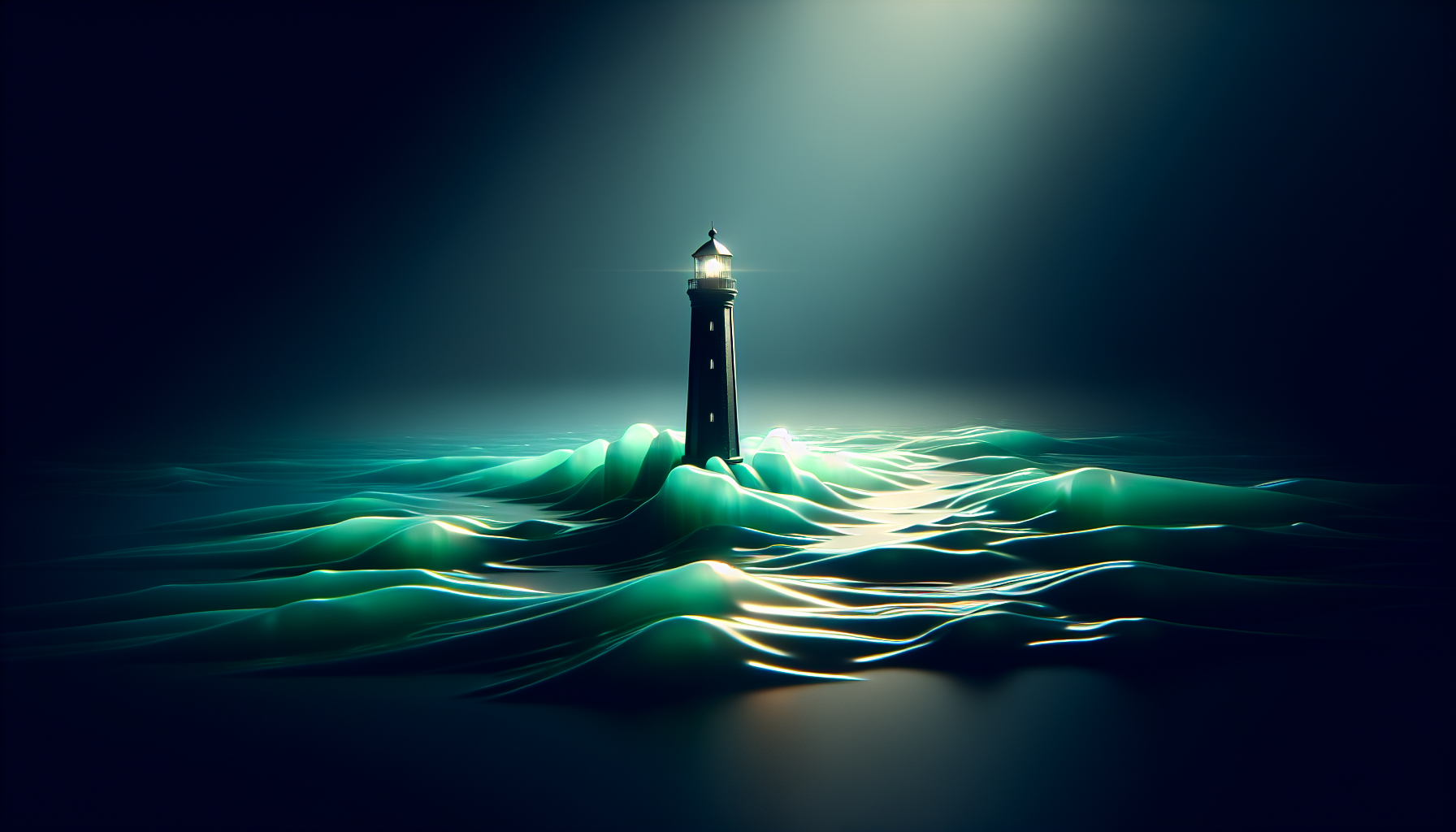 Lighthouse in a digital ocean