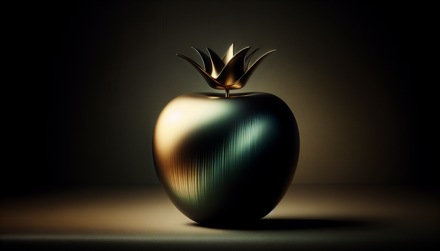 golden apple with a crown