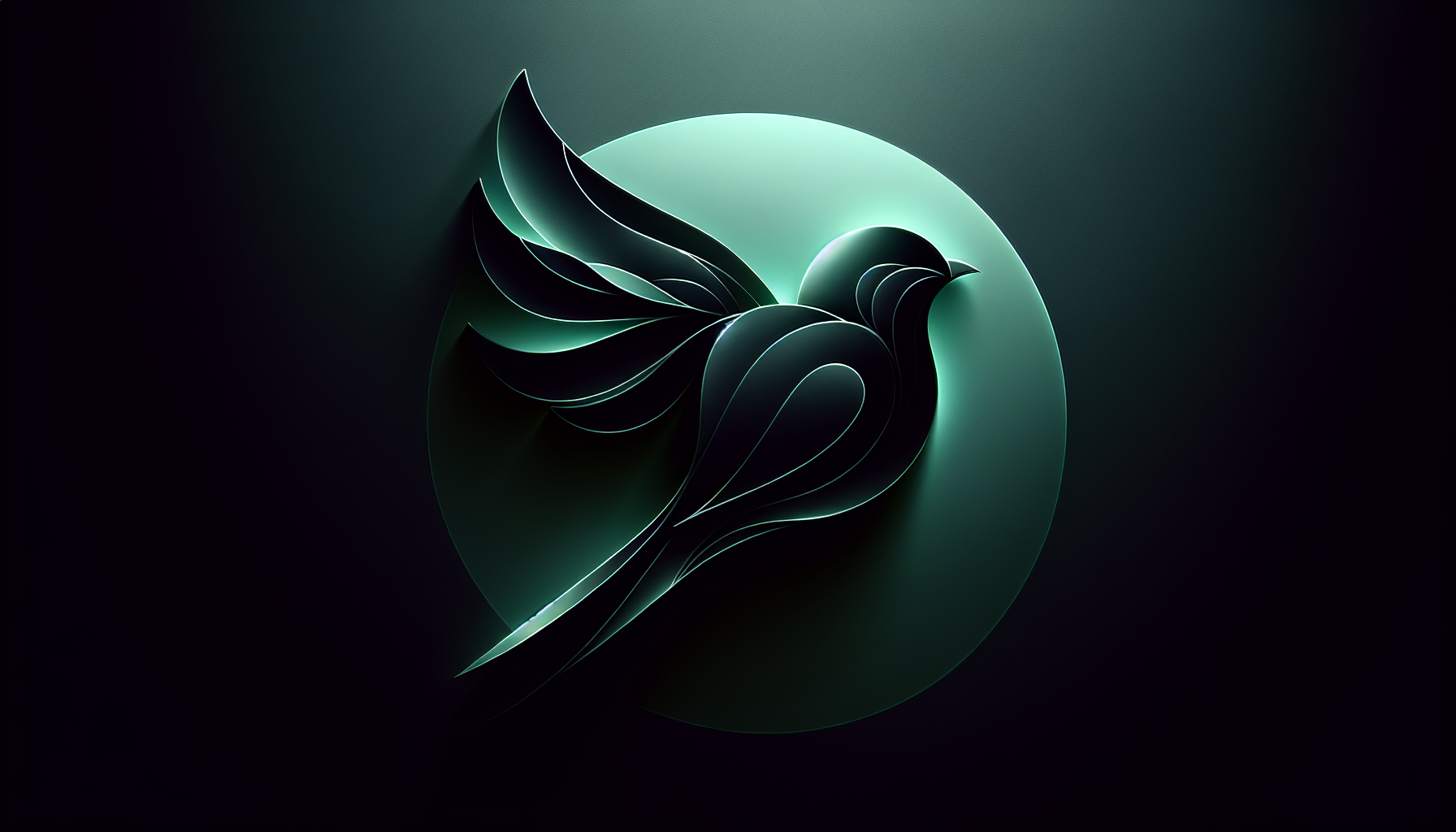 Twitter bird logo green variation